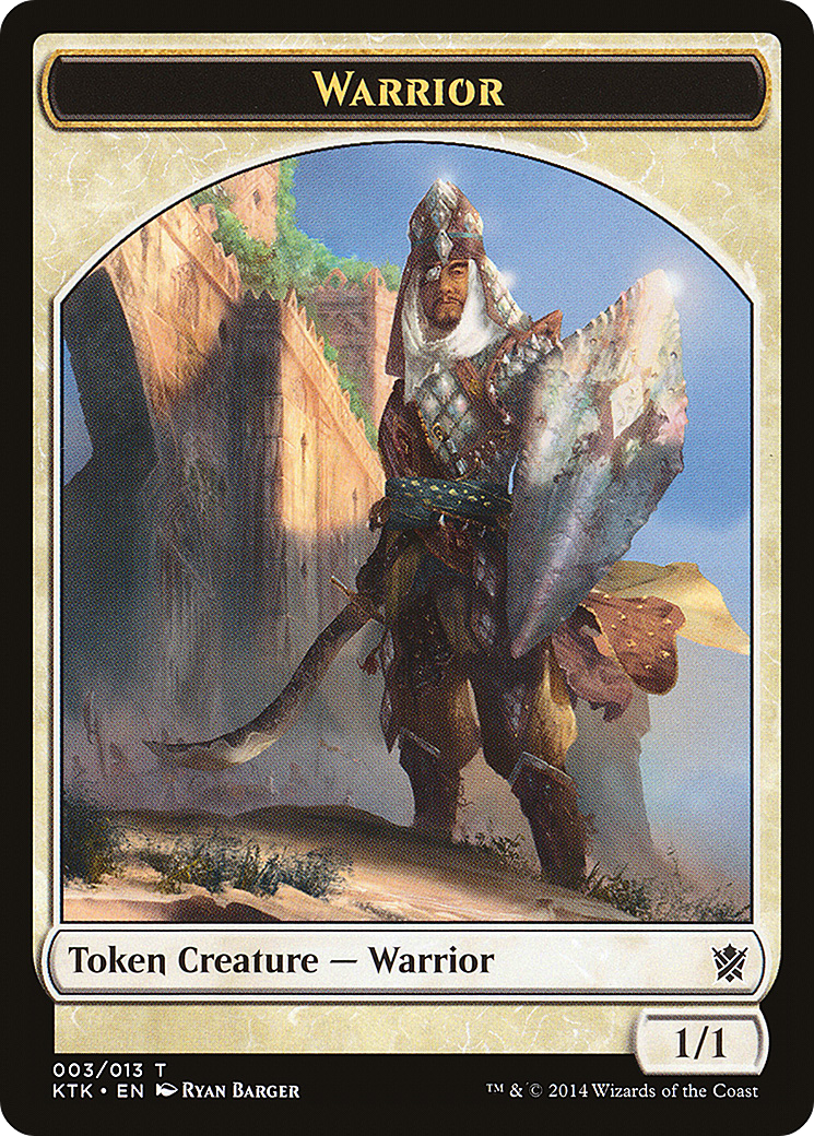 Warrior Token (003) (KTK-003) - Khans of Tarkir Tokens-1