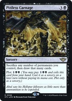 Pitiless Carnage [Outlaws of Thunder Junction Prerelease Promos]-1