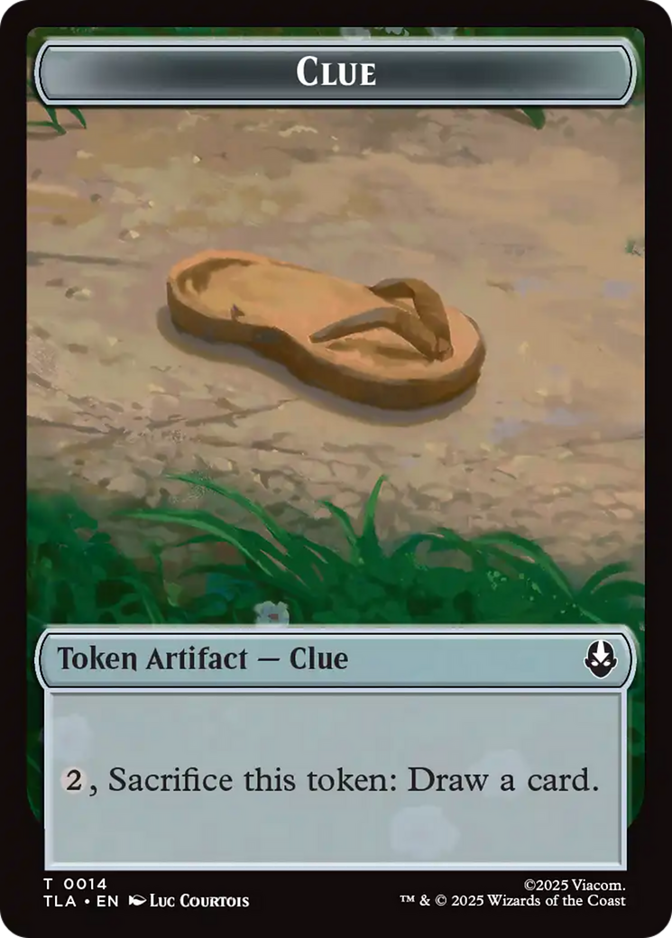 Clue (0014) // Copy (0002) Double-Sided Token [Avatar: The Last Airbender Tokens]-1