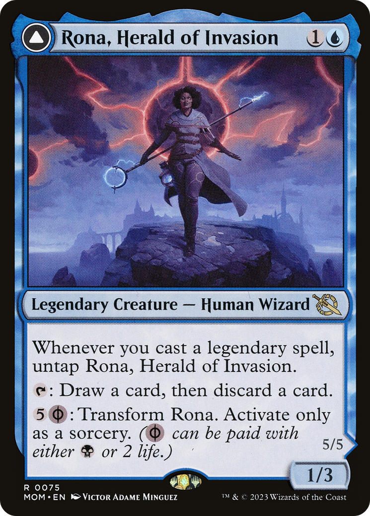 Rona, Herald of Invasion // Rona, Tolarian Obliterator [March of the Machine]-4