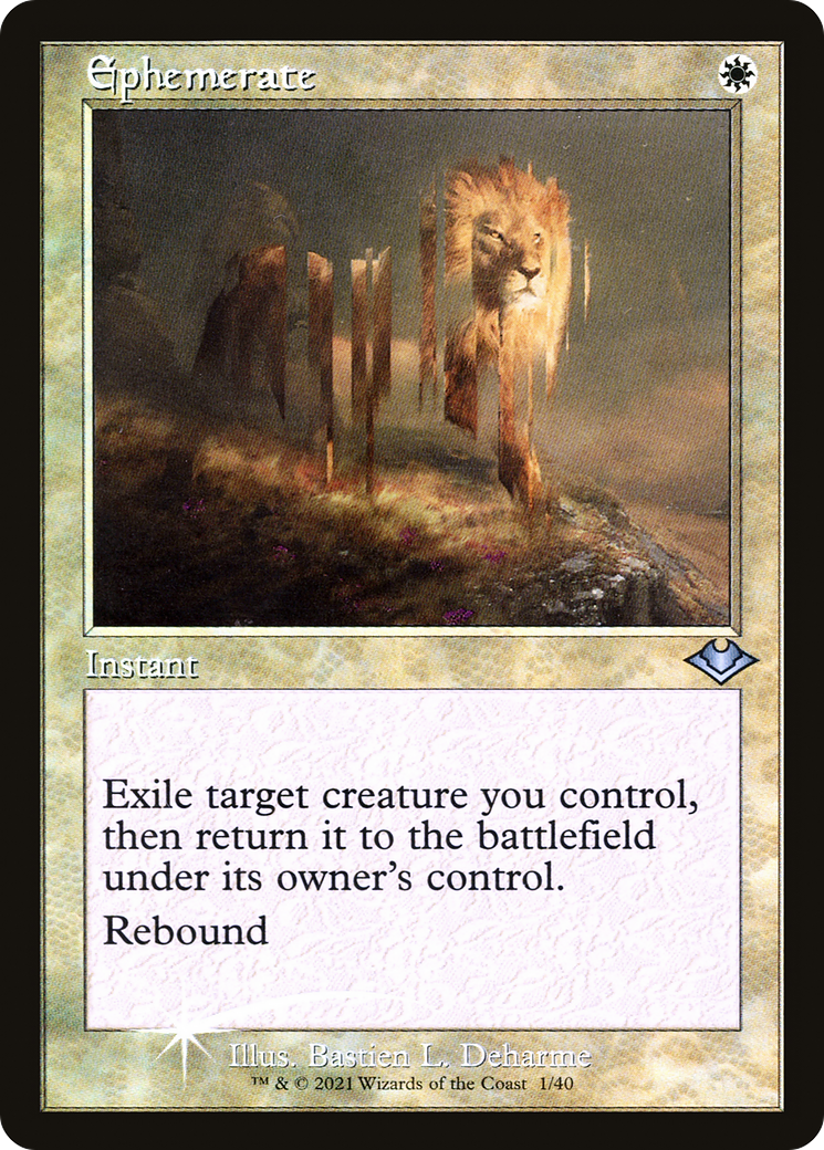 Ephemerate (Retro Frame) (MH1-001) - Modern Horizons 1 Timeshifts Etched Foil-1