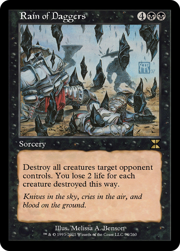 Rain of Daggers (ME4-094) - Masters Edition IV Foil-1