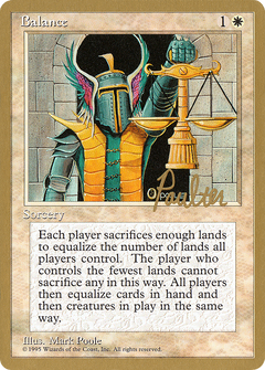Balance - 1996 Preston Poulter (4ED) (WCD-) - Pro Tour Collector Set-1