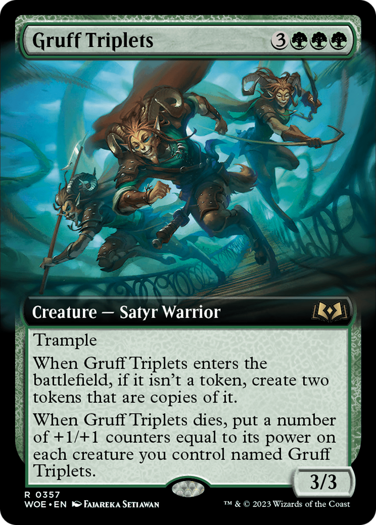Gruff Triplets (Extended Art) [Wilds of Eldraine]-1