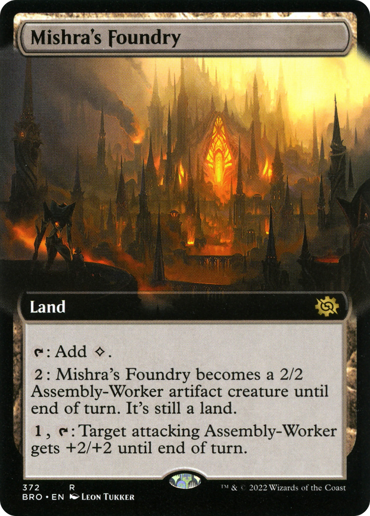 Mishra's Foundry (Extended Art) [The Brothers' War]-1