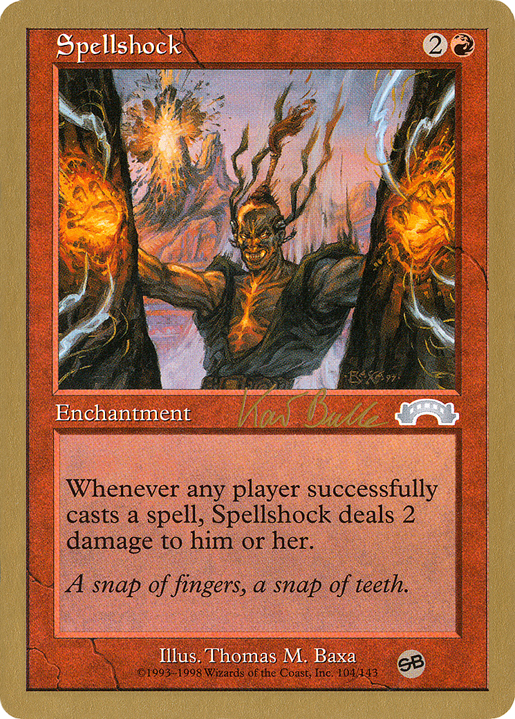 Spellshock - 1999 Kai Budde (EXO) (SB) (WCD-) - World Championship Decks 1999-1