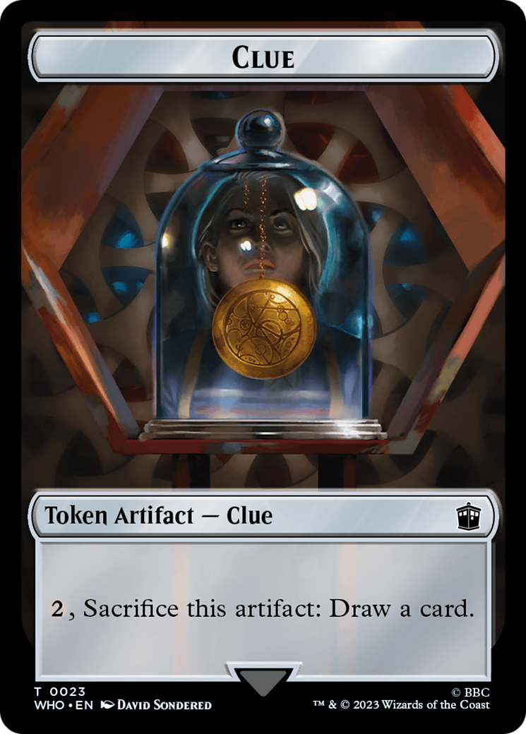 Human (0005) // Clue (0023) Double-Sided Token [Doctor Who Tokens]-2