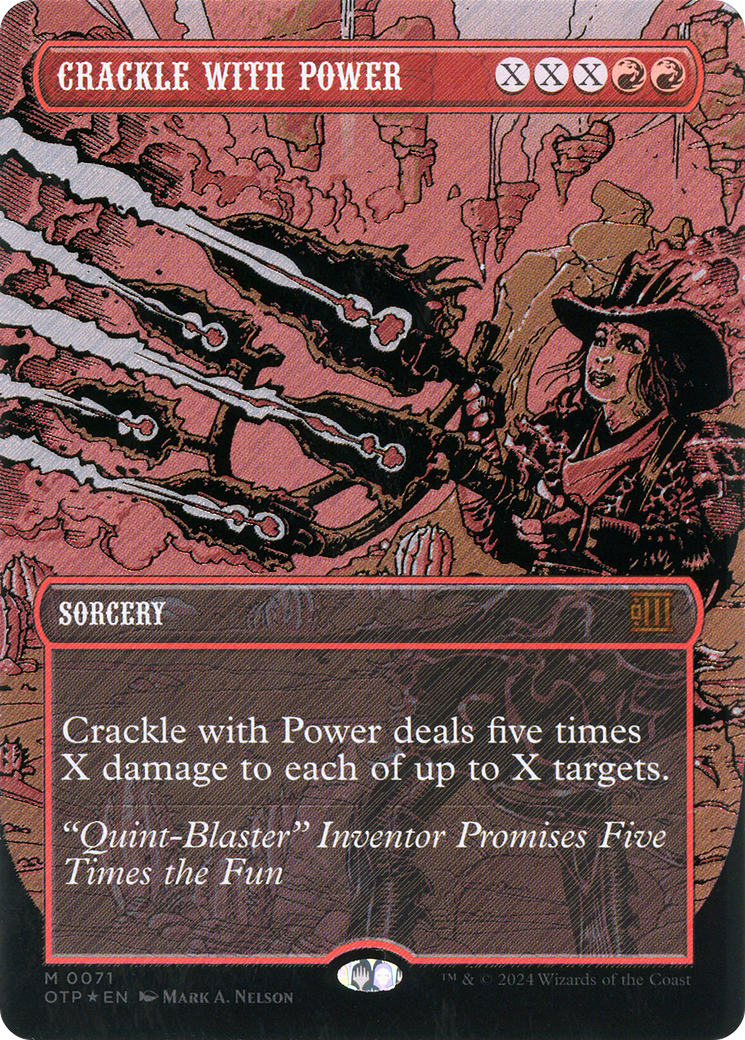 Crackle with Power (Textured Foil) [Outlaws of Thunder Junction: Breaking News]-1