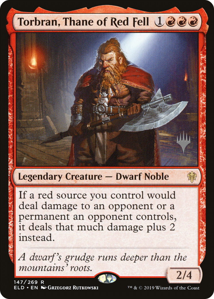 Torbran, Thane of Red Fell (Promo Pack) [Throne of Eldraine Promos]-1