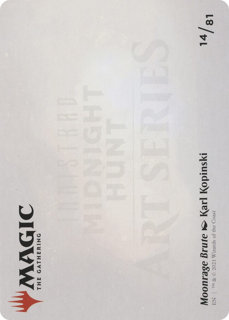 Moonrage Brute // Moonrage Brute (AMID-014) - Midnight Hunt Art Series (Borderless) Foil-2