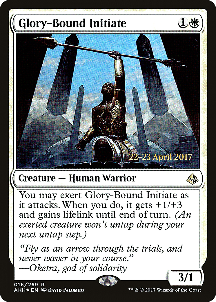 Glory-Bound Initiate [Amonkhet Prerelease Promos]-1