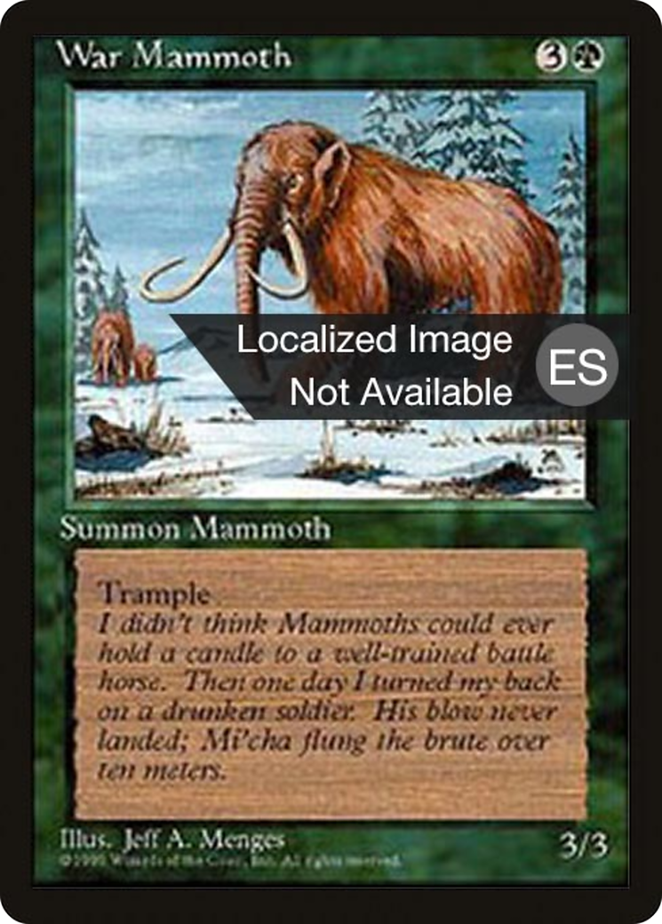 War Mammoth (4BB-) - Fourth Edition Foreign Black Border-1