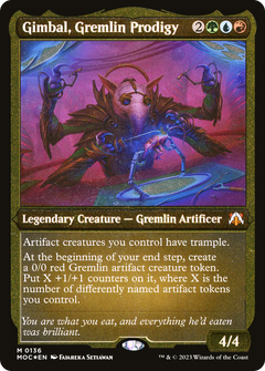 Gimbal, Gremlin Prodigy (MOC-136) - March of the Machine Commander Etched Foil-1