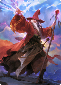 Elminster // Elminster (ACLB-036) - Battle for Baldur's Gate Art Series (Borderless)-1