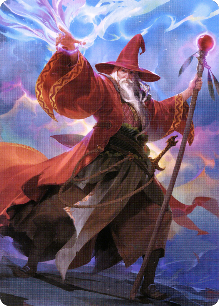 Elminster // Elminster (ACLB-036) - Battle for Baldur's Gate Art Series (Borderless)-3