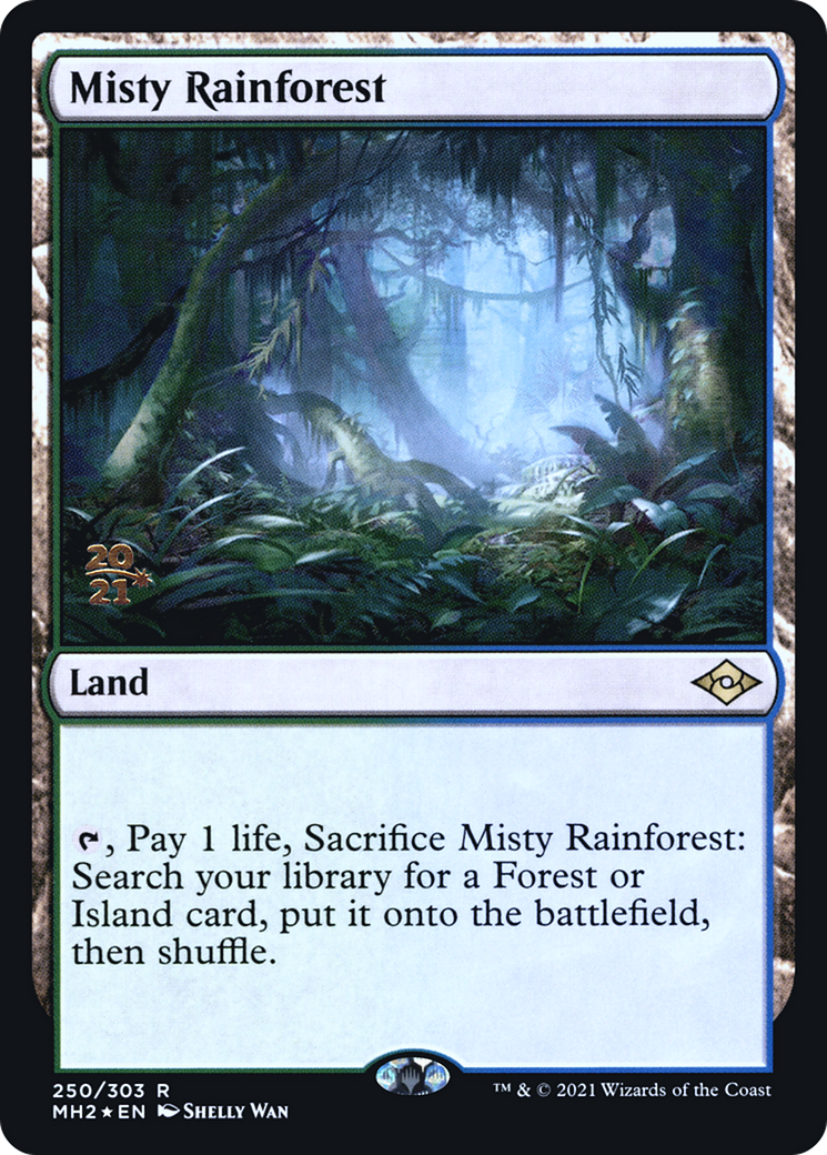 Misty Rainforest [Modern Horizons 2 Prerelease Promos]-1