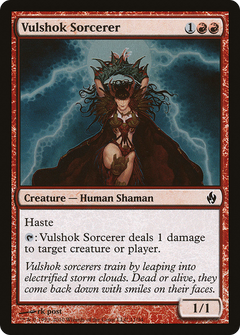 Vulshok Sorcerer (PD2-011) - Premium Deck Series: Fire and Lightning Foil-1