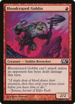 Bloodcrazed Goblin [Magic 2011]-1