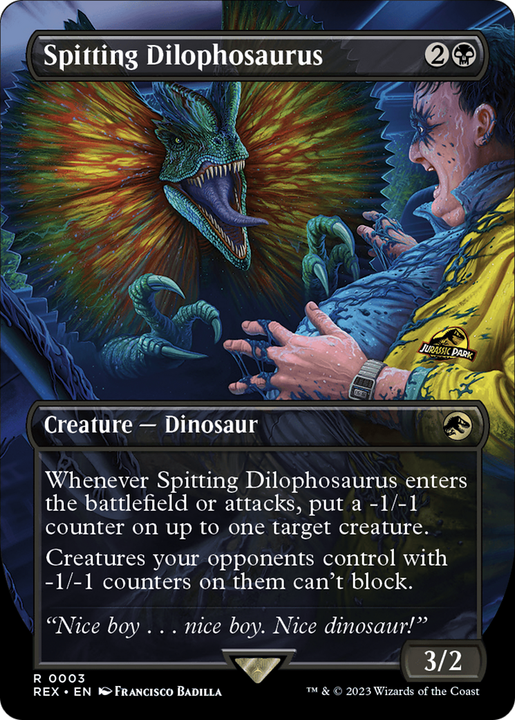 Spitting Dilophosaurus (Borderless) [Jurassic World Collection]-1