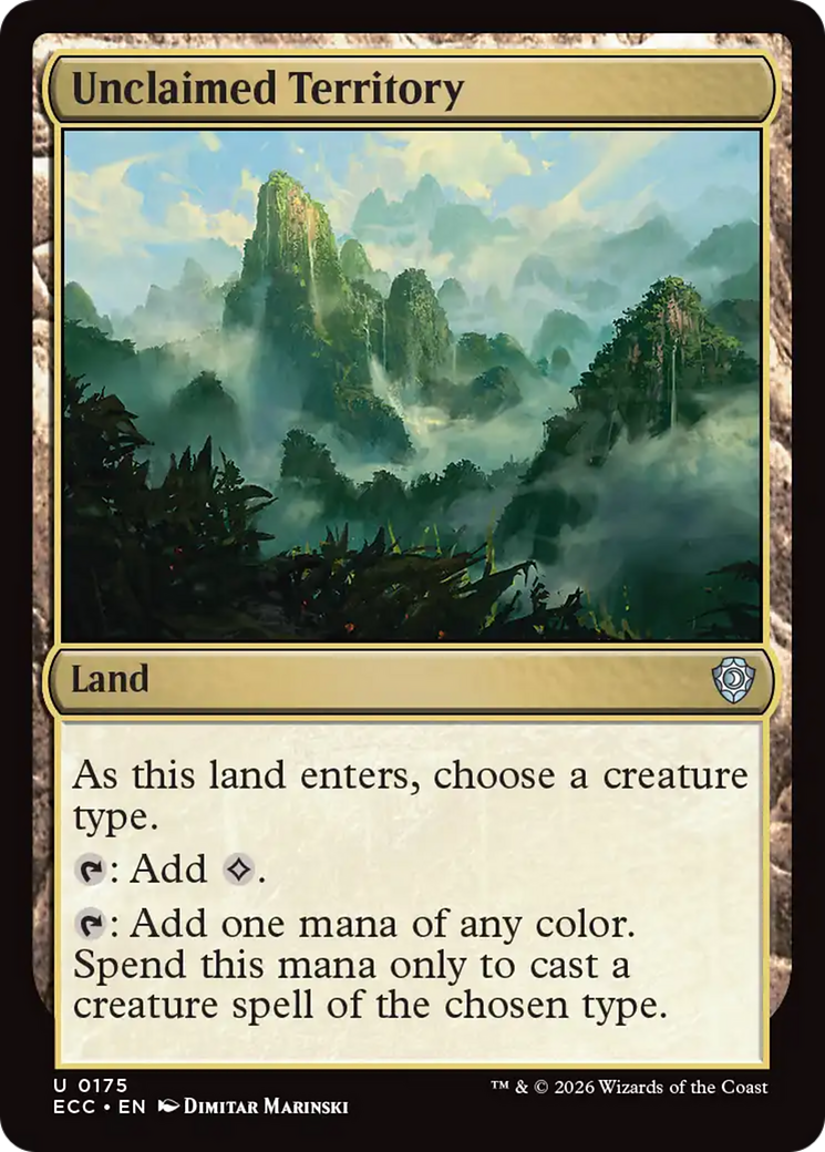 Unclaimed Territory [Lorwyn Eclipsed Commander]-1