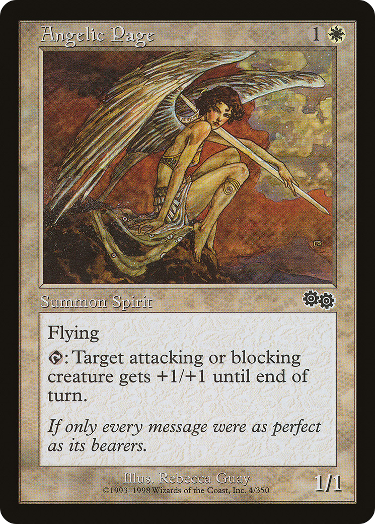 Angelic Page [Urza's Saga]-1