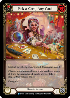 Pick a Card, Any Card (Red) [EVR167] (Everfest)  1st Edition Extended Art Rainbow Foil-2