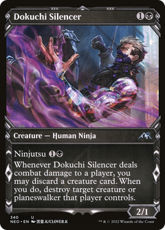 Dokuchi Silencer (Showcase Ninja) [Kamigawa: Neon Dynasty]-1