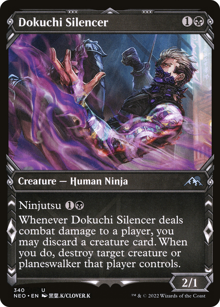 Dokuchi Silencer (Showcase Ninja) [Kamigawa: Neon Dynasty]-1