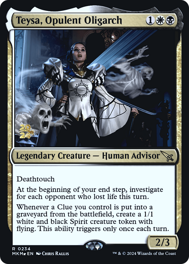 Teysa, Opulent Oligarch [Murders at Karlov Manor Prerelease Promos]-1