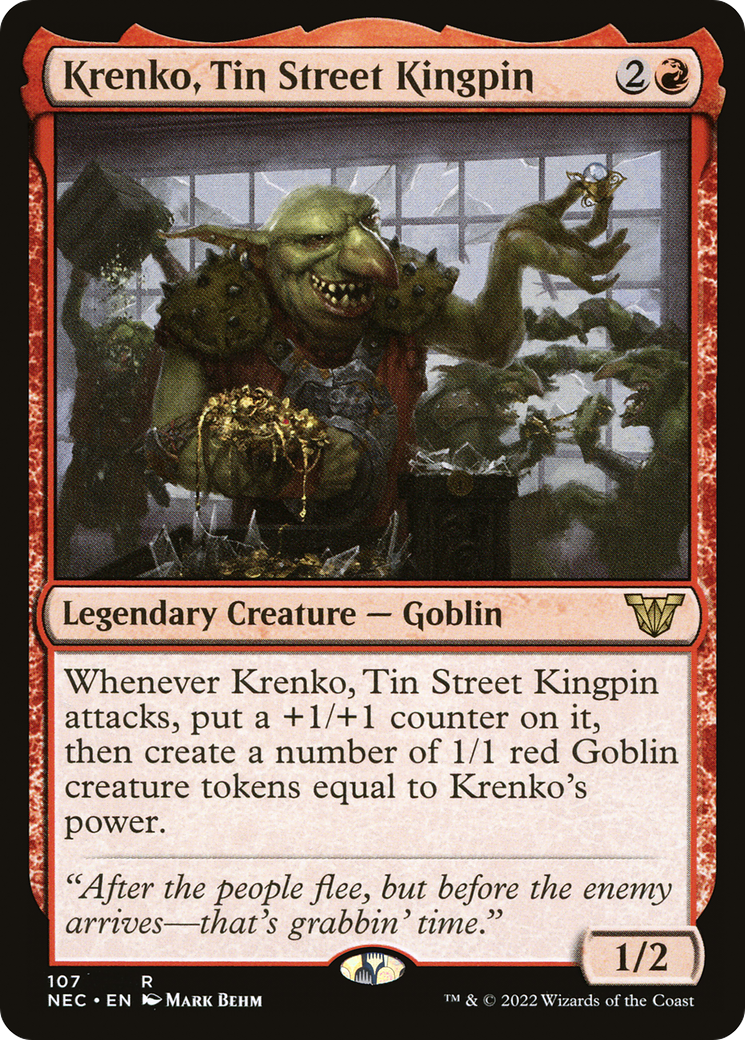 Krenko, Tin Street Kingpin [Kamigawa: Neon Dynasty Commander]-1