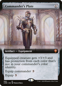 Commander's Plate (Extended Art) [Commander Legends]-1