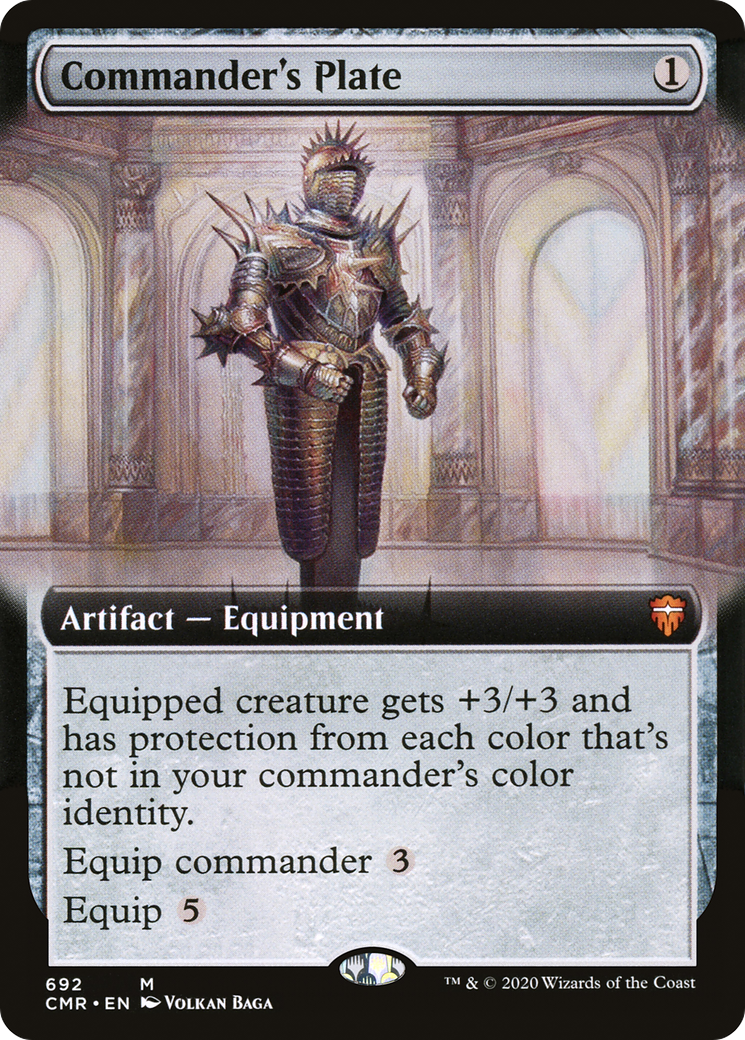 Commander's Plate (Extended Art) [Commander Legends]-1