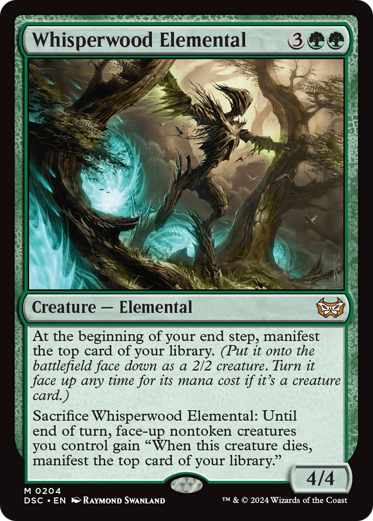 Whisperwood Elemental (DSC-204) - Duskmourn: House of Horror Commander-1