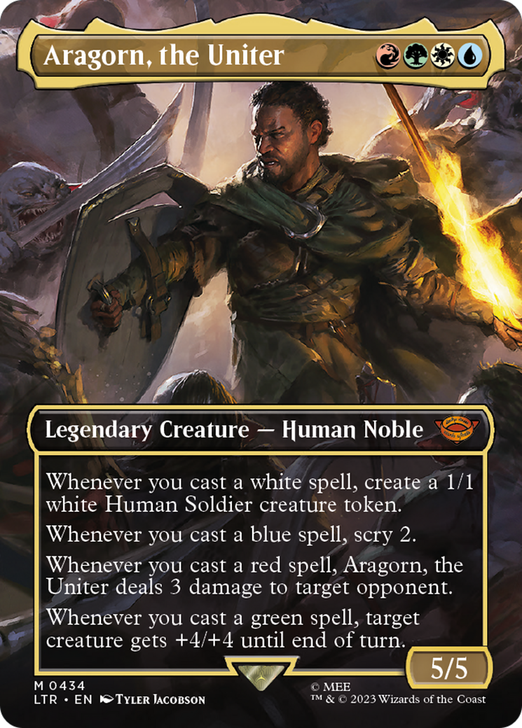 Aragorn, the Uniter (Borderless Alternate Art) [The Lord of the Rings: Tales of Middle-Earth]-1