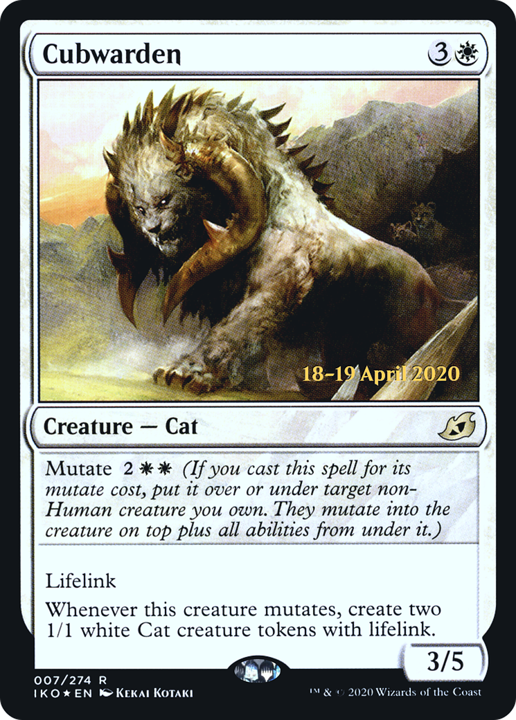 Cubwarden [Ikoria: Lair of Behemoths Prerelease Promos]-1