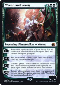 Wrenn and Seven (PRE-208) - Innistrad: Midnight Hunt Promos Foil-1