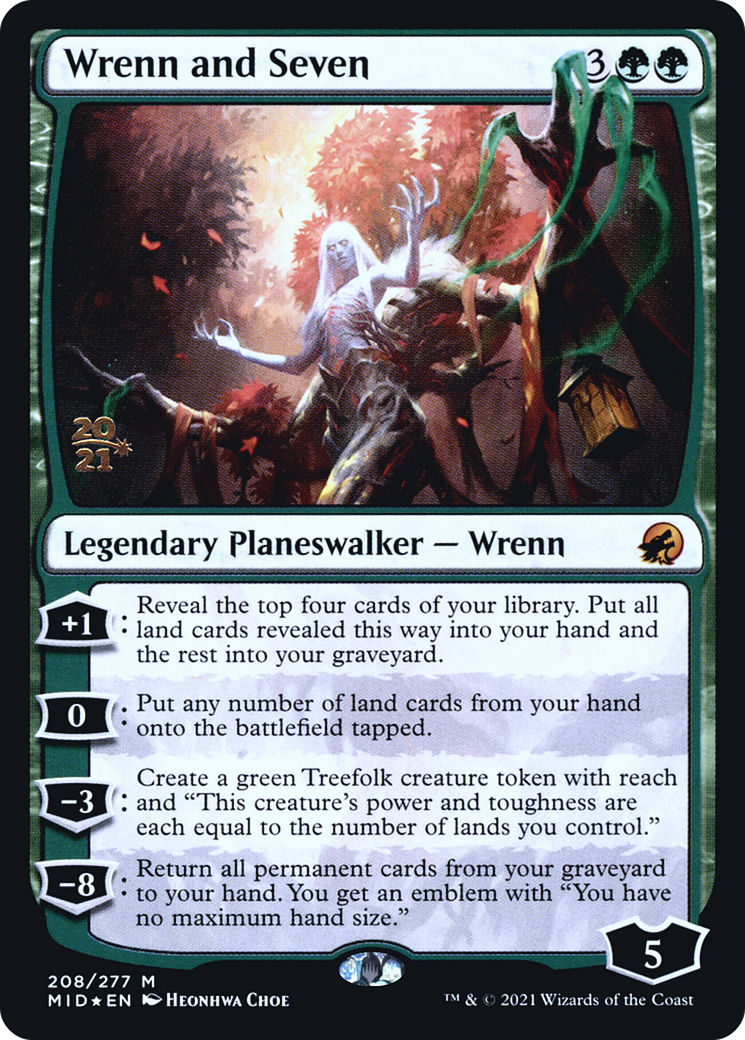 Wrenn and Seven (PRE-208) - Innistrad: Midnight Hunt Promos Foil-1