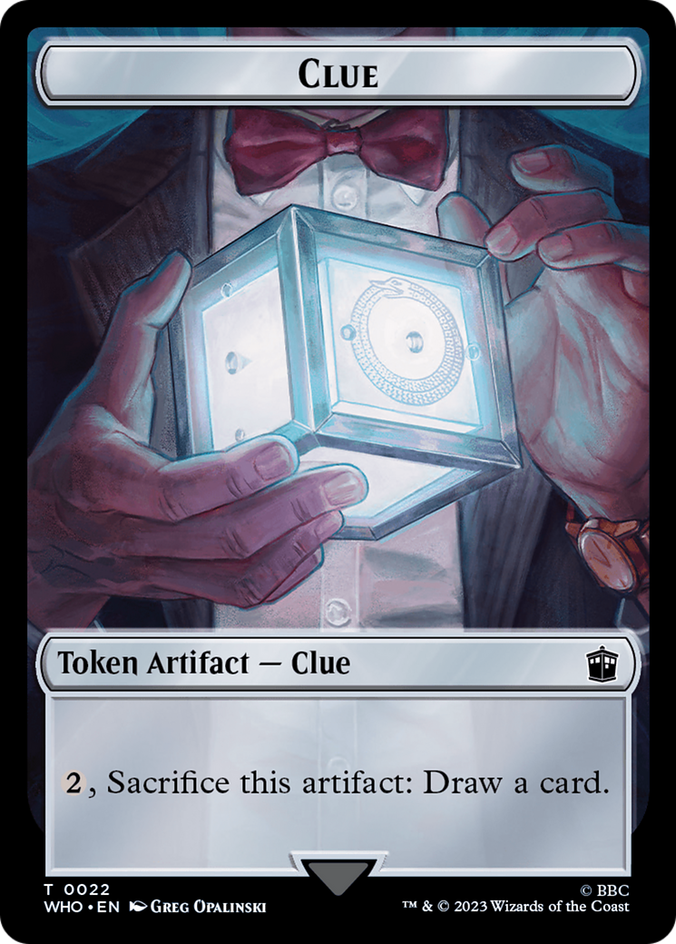 Fish // Clue (0022) Double-Sided Token [Doctor Who Tokens]-2