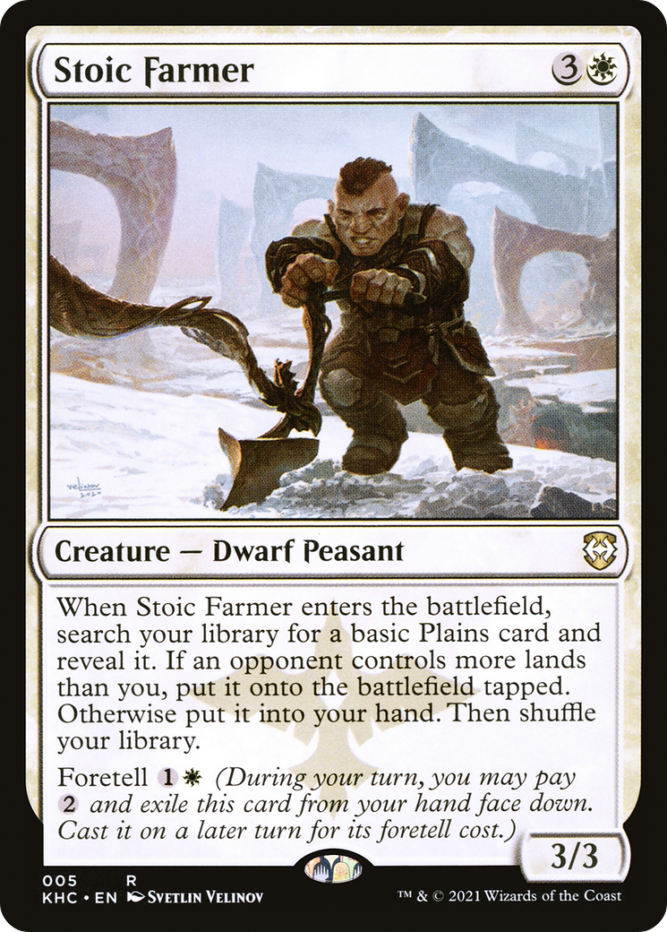 Stoic Farmer [Kaldheim Commander]-1