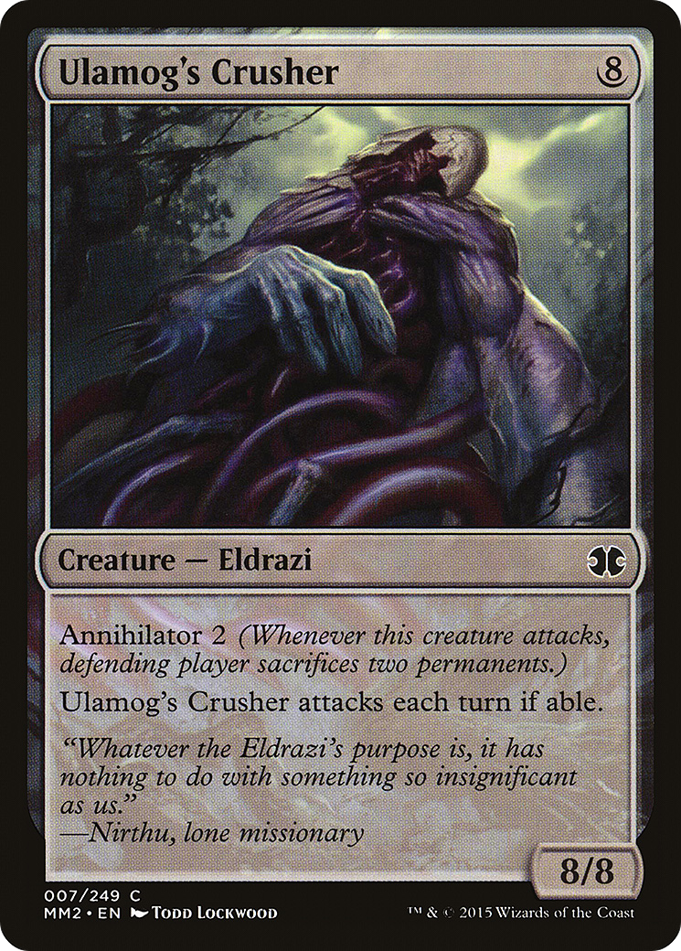 Ulamog's Crusher (MM2-007) - Modern Masters 2015 Foil-1