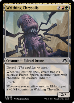 Writhing Chrysalis (MH3-208) - Modern Horizons 3: (devoid) Foil-1
