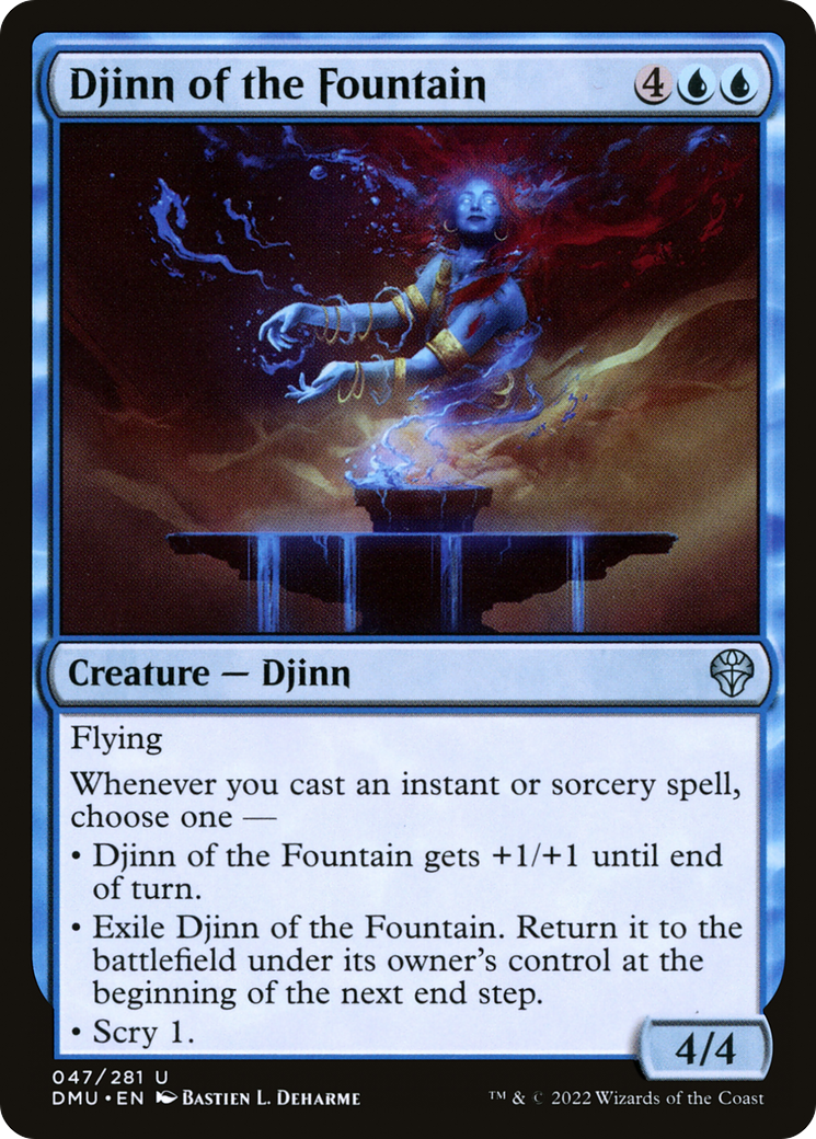 Djinn of the Fountain [Dominaria United]-1