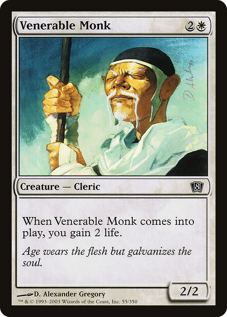 Venerable Monk (8ED-055) - 8th Edition Foil-1