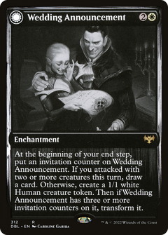 Wedding Announcement (DBL-312) - Innistrad: Double Feature: (Double Faced Transform) Foil-1