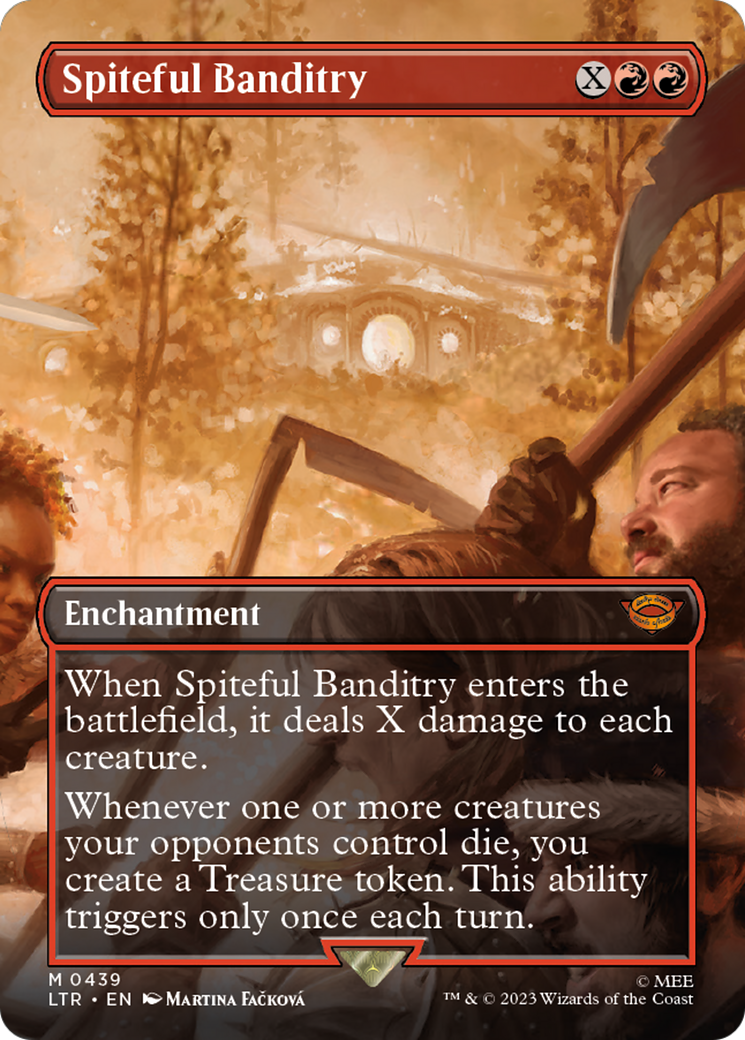 Spiteful Banditry (Borderless Alternate Art) [The Lord of the Rings: Tales of Middle-Earth]-1