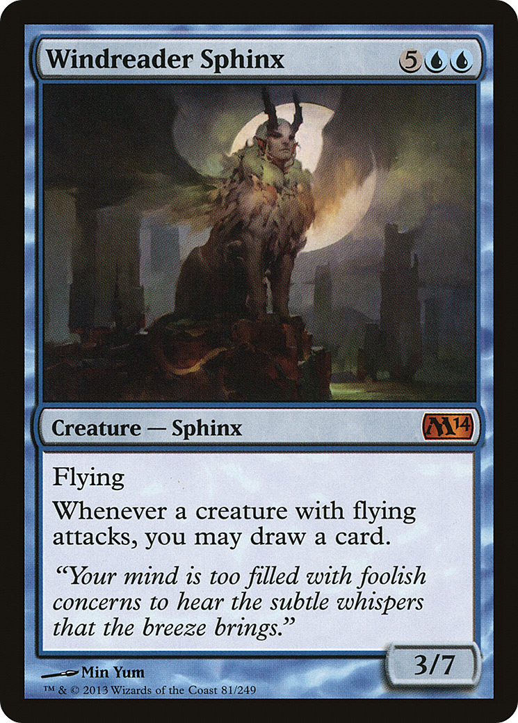Windreader Sphinx (M14-081) - Magic 2014 Foil-1