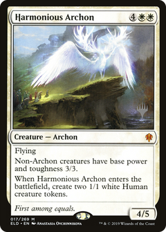 Harmonious Archon (Promo Pack) [Throne of Eldraine Promos]-1