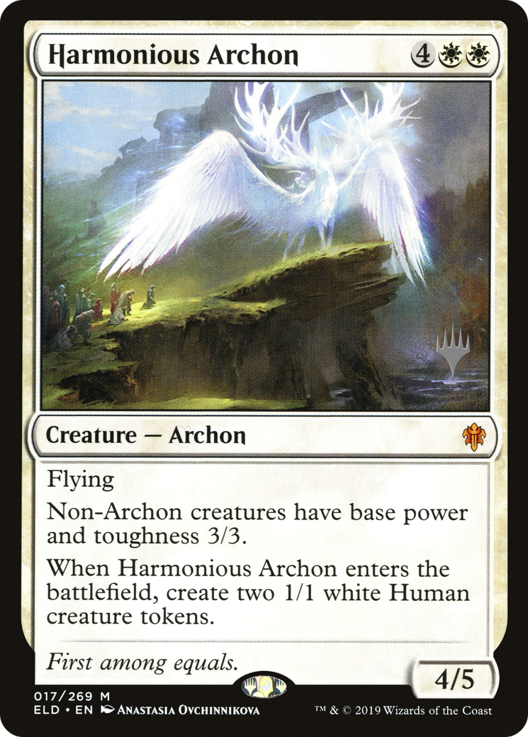 Harmonious Archon (Promo Pack) [Throne of Eldraine Promos]-1