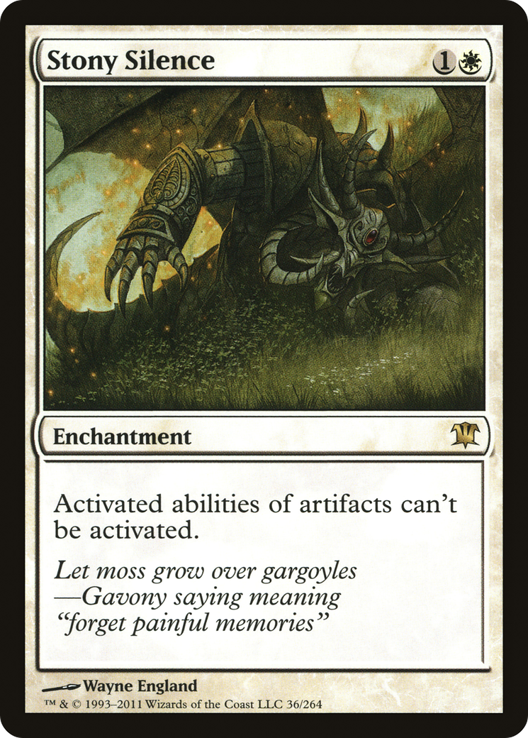 Stony Silence [Innistrad]-1