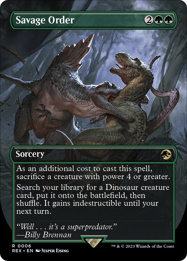 Savage Order (Borderless) [Jurassic World Collection]-1